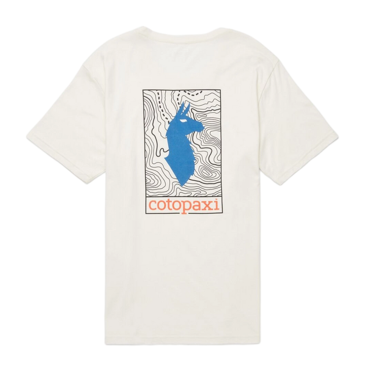 Llama Map Organic T-Shirt Bone thumbnail 3
