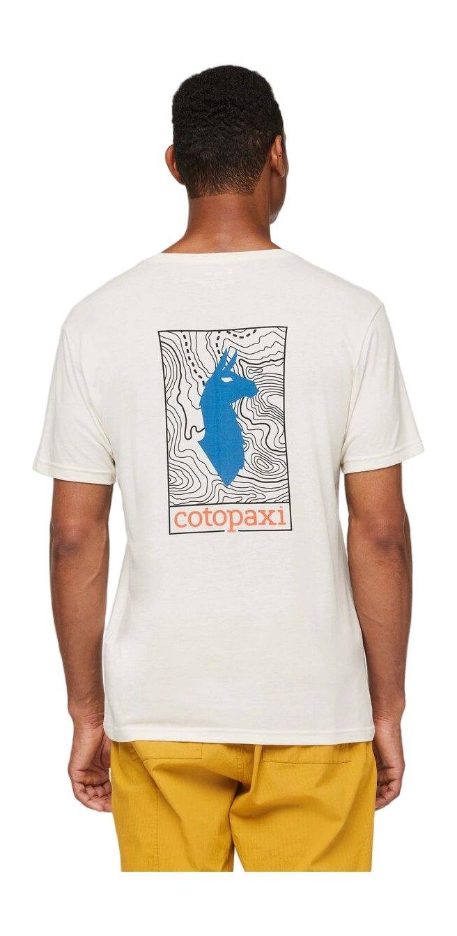 Llama Map Organic T-Shirt Bone thumbnail 1