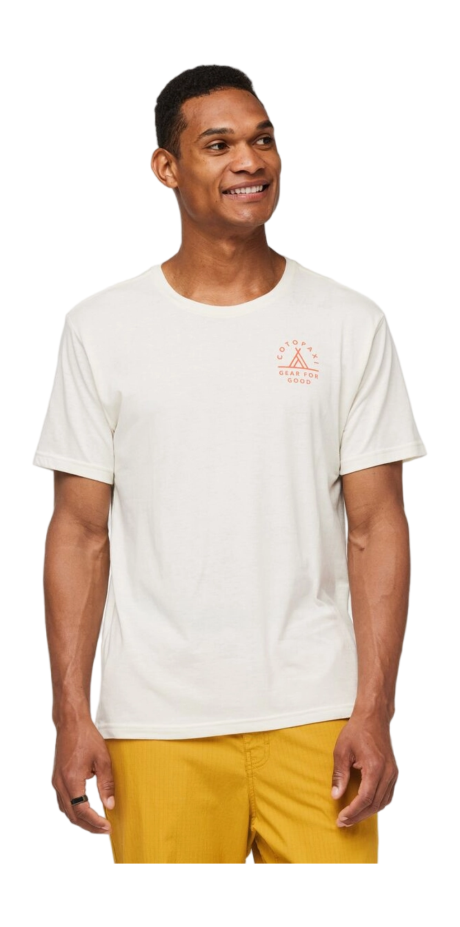 Llama Map Organic T-Shirt Bone thumbnail
