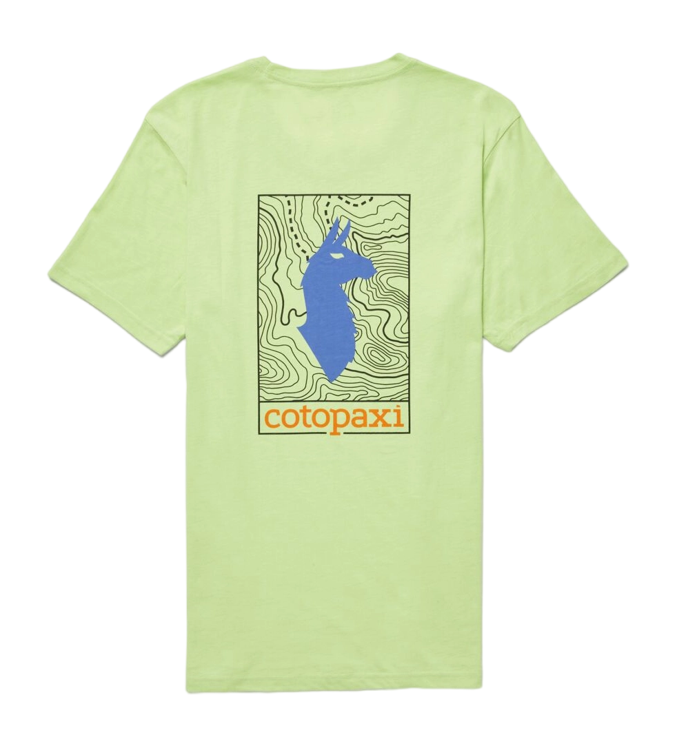 Llama Map Organic T-Shirt Lime 4