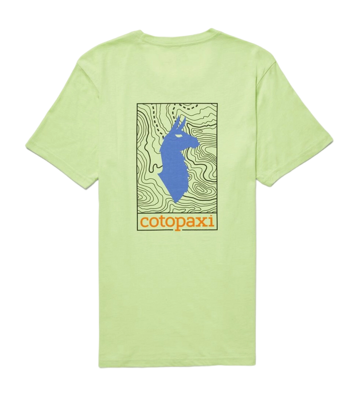 Llama Map Organic T-Shirt Lime thumbnail 4