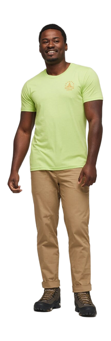 Llama Map Organic T-Shirt Lime 2