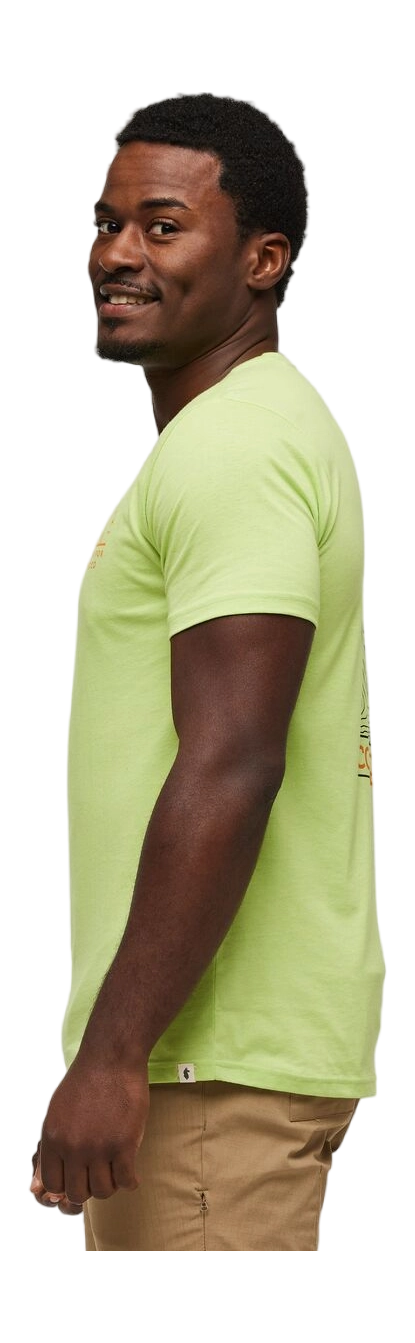Llama Map Organic T-Shirt Lime thumbnail 5