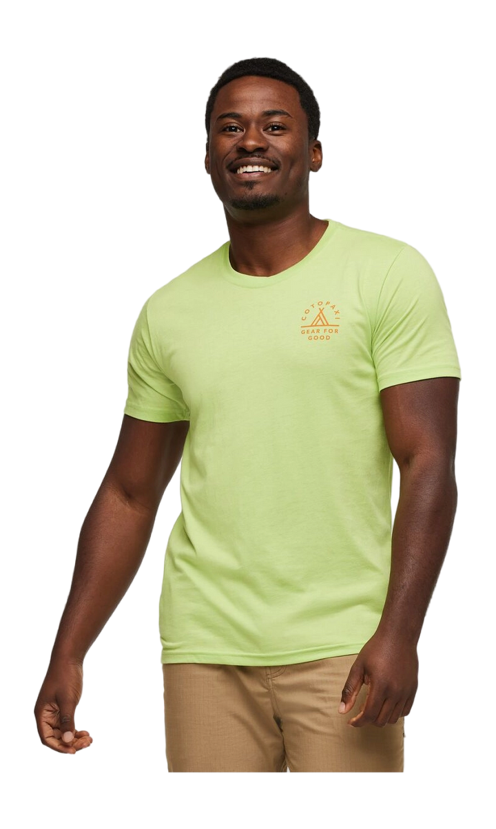 Llama Map Organic T-Shirt Lime thumbnail