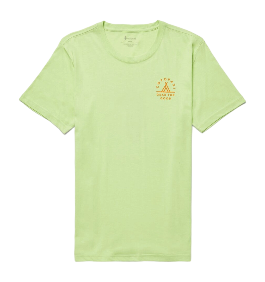 Llama Map Organic T-Shirt Lime 3