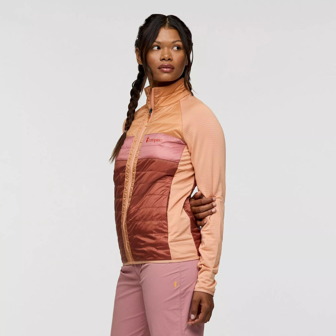 Capa Hybrid Insulated Jacket - Apricot And Faded Brick 1