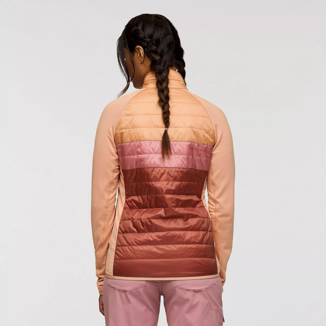 Capa Hybrid Insulated Jacket - Apricot And Faded Brick 2