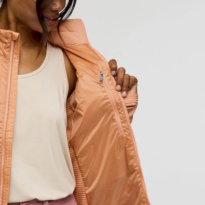 Capa Hybrid Insulated Jacket - Apricot And Faded Brick thumbnail 5