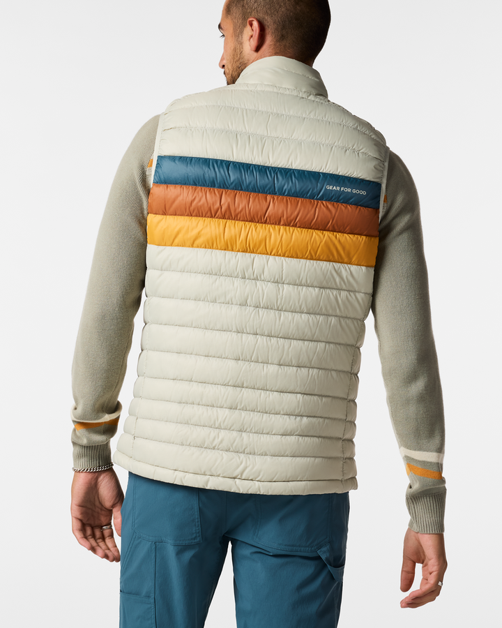 Fuego Down Vest - Men's - Mineral Stripes thumbnail 1