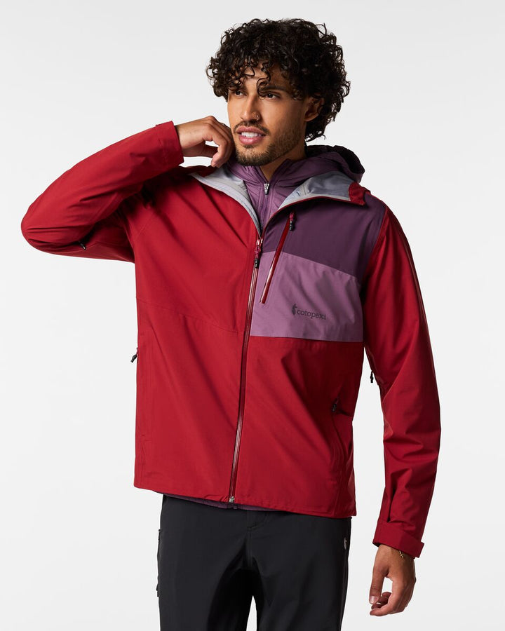 Impermeo 3L Hooded Shell Jacket - Men's - Crimson thumbnail