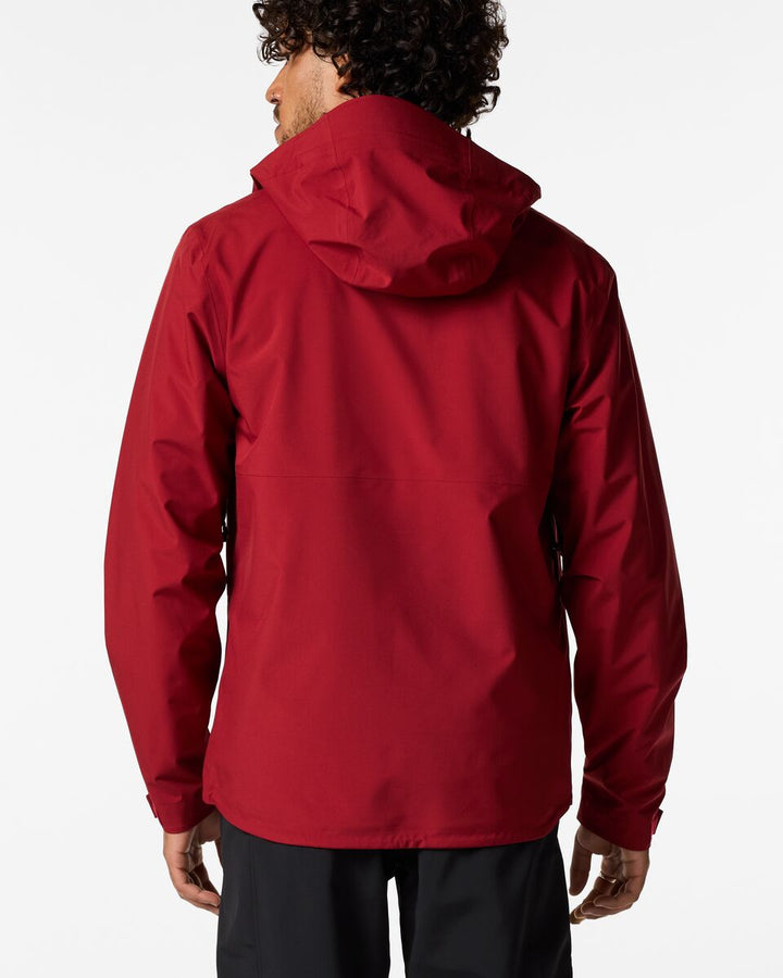 Impermeo 3L Hooded Shell Jacket - Men's - Crimson thumbnail 1