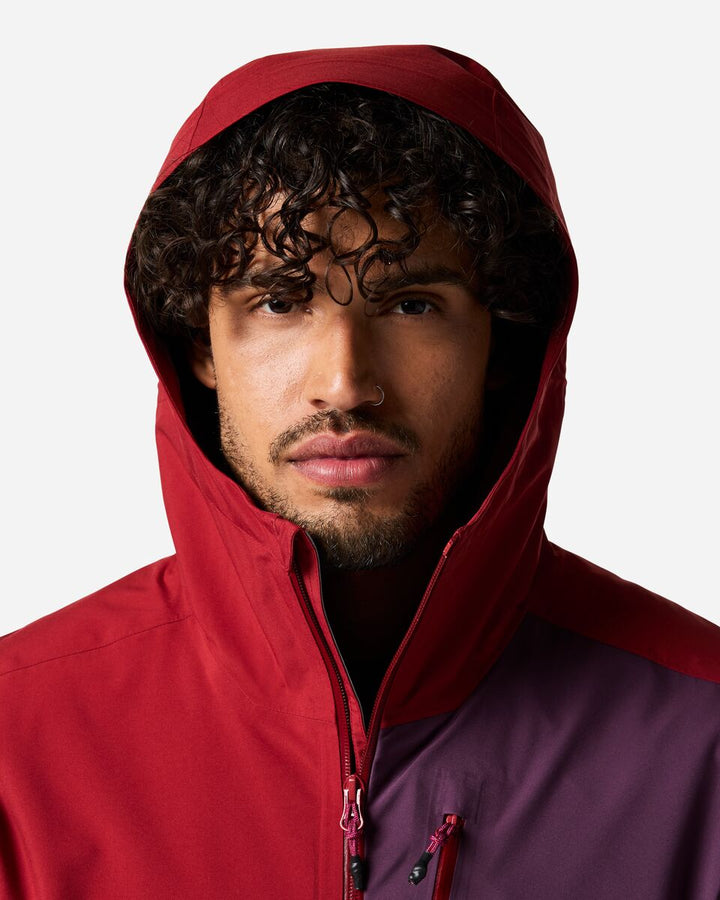 Impermeo 3L Hooded Shell Jacket - Men's - Crimson thumbnail 4
