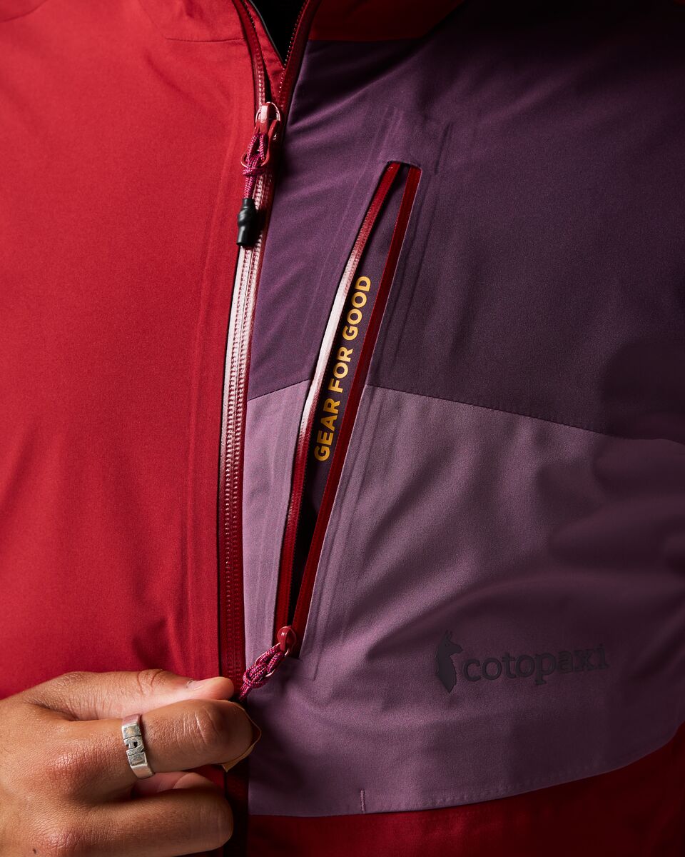 Impermeo 3L Hooded Shell Jacket - Men's - Crimson 6